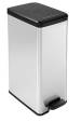 Obrázok pre Curver Slim Bin 40L Čtverec Plast Černá, Stříbrná