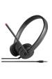 Obrázok pre Lenovo Stereo Analog Sluchátka s mikrofonem Kabel Přes hlavu Kancelář / call centrum Černá