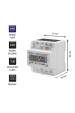Obrázok pre Qoltec 50900 Třífázový elektronický měřič spotřeby energie | 400V | LCD | 4P | DIN lišta