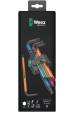Obrázok pre Wera 950 Spkl9 Hex-plus Hex Key Set Sada imbusových klíčů ve tvaru L Metrické/imperiální 9 kusů