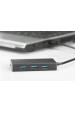 Obrázok pre Digitus DA-70240-1 rozbočovač rozhraní USB 3.2 Gen 1 (3.1 Gen 1) Type-A 5000 Mbit/s Černá