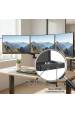 Obrázok pre Držák na stůl pro 3 LCD LED monitory s 2x USB 3.0 Maclean MC-811 17-27 "3x7kg vesa 75x75 a 100x100
