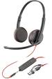 Obrázok pre HP Poly Stereofonní headset Poly Blackwire 3225 USB-C + 3,5mm konektor + adaptér USB-C/A (sada)