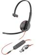 Obrázok pre HP Poly Monaurální headset Poly Blackwire 3215 USB-C + 3,5mm konektor + adaptér USB-C/A (sada)
