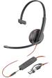 Obrázok pre HP Poly Monaurální headset Poly Blackwire 3215 USB-C + 3,5mm konektor + adaptér USB-C/A (sada)