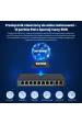 Obrázok pre Extralink Switch PoE CERES 8x 100Mb/s PoE/PoE+, 2x RJ45 Uplink 100Mb/s, 96W
