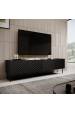 Obrázok pre 4D RTV skříň ONDA 200x40x35-54 černá (stojící nebo nástěnná)