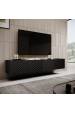 Obrázok pre 4D RTV skříň ONDA 200x40x35-54 černá (stojící nebo nástěnná)