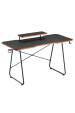 Obrázok pre Gaming desk with shelf for NanoRS monitor, 50kg max, height 850mm, black, RS170