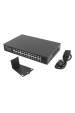 Obrázok pre Lanberg RSFE-24P-2C-250 síťový přepínač Nespravované Gigabit Ethernet (10/100/1000) Podpora napájení po Ethernetu (PoE) 1U Černá