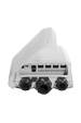 Obrázok pre Mikrotik CRS504-4XQ-OUT síťový přepínač Řízený L3 Fast Ethernet (10/100) Podpora napájení po Ethernetu (PoE) 1U Bílá