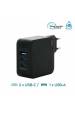 Obrázok pre Mobilis Charger 100W 2USB C 1USBA GaN cable 100W Laptop, Chytrý telefon, Tablet Černá AC Vnitřní