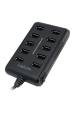 Obrázok pre LogiLink USB 2.0 10-Port Hub with On/Off Switch 480 Mbit/s