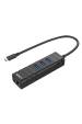 Obrázok pre Lindy 43249 rozbočovač rozhraní USB 3.2 Gen 1 (3.1 Gen 1) Type-C 5000 Mbit/s Černá