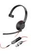 Obrázok pre HP Poly Monaurální headset Poly Blackwire 5210 USB-C + 3,5mm konektor + adaptér USB-C/A