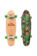 Obrázok pre Meteor Cannabis zeleno-hnědo-oranžový skateboard 22595