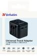 Obrázok pre Verbatim 49544 zásuvkový adaptér Univerzální Černá