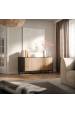 Obrázok pre Cama Komoda MERCI 151 x 40 x 74 cm černá/dub řemeslný