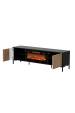 Obrázok pre Cama RTV skříň MERCI 180 x 40 x 53,5 cm černá/dub artisan + krb