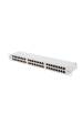 Obrázok pre PATCH PANEL 48 PORT 1U 19" CAT6 FTP SHIELDED GRAY LANBERG