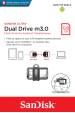 Obrázok pre SanDisk 173386 USB paměť 128 GB USB Type-A / Micro-USB Černá, Průhledná