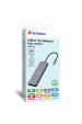 Obrázok pre Verbatim CMH-13 USB typu C 10000 Mbit/s Stříbrná