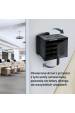Obrázok pre Extralink Racková skříň 6U 600x600 AZH Černá montovaná na zdi, dvoudílná