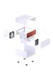 Obrázok pre Jonsbo N4 WHITE počítačová skříň Micro Tower Bílá