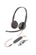 Obrázok pre HP Poly Stereofonní headset Poly Blackwire 3225 USB-C + 3,5mm konektor + adaptér USB-C/A (sada)