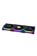 Obrázok pre Lian Li UNI FAN SL Wireless LCD 120 Reverse Blade Počítačová skříň Ventilátor 12 cm Černá 3 kusů