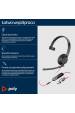 Obrázok pre HP Poly Monaurální headset Poly Blackwire 5210 USB-C + 3,5mm konektor + adaptér USB-C/A (sada)