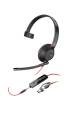 Obrázok pre HP Poly Monaurální headset Poly Blackwire 5210 USB-C + 3,5mm konektor + adaptér USB-C/A (sada)