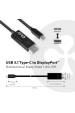 Obrázok pre CLUB3D CAC-1557 adaptér k video kabelům 1,8 m USB typu C DisplayPort Černá