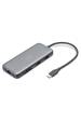 Obrázok pre Digitus DA-70914 dokovací stanice/replikátor portů Kabel USB 3.2 Gen 2 (3.1 Gen 2) Type-C Černá, Šedá