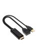 Obrázok pre CLUB3D CAC-1331 adaptér k video kabelům 0,25 m HDMI DisplayPort Černá
