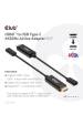 Obrázok pre CLUB3D CAC-1333 adaptér k video kabelům 0,22 m HDMI Typ A (standardní) USB typu C Černá
