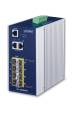 Obrázok pre PLANET IGS-10080MFT síťový přepínač Řízený Gigabit Ethernet (10/100/1000) Modrá, Bílá