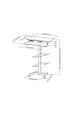 Obrázok pre Maclean MC-835 Portable Desk Electric Height Adjustable 72 -122cm max. 37 kg Control Panel Sit Stand Work Station