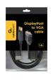 Obrázok pre Gembird CCP-DPM-VGAM-6 adaptér k video kabelům 1,8 m VGA (D-Sub) DisplayPort Černá