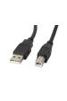 Obrázok pre Lanberg CA-USBA-10CC-0018-BK USB kabel USB 2.0 1,8 m USB B Černá