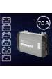 Obrázok pre Qoltec 51917 Chytrá nabíječka Monolith pro LiFePO4 AGM GEL SLA baterie | 70A | 12V