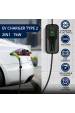 Obrázok pre Qoltec 52466 Mobilní nabíječka pro elektromobily s regulací 2 v 1 typ 2 | 7 kW | 230 V | CEE 3 PIN | LCD | Přenosná | Wallbox | 5 m