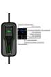 Obrázok pre Qoltec 52465 Mobilní nabíječka pro elektromobily 2 v 1 Typ 2 s regulací | 3,5 kW | 230 V | LCD | Přenosná | Wallbox | 5 m