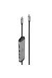 Obrázok pre Lindy 43326 dokovací stanice/replikátor portů Kabel USB 3.2 Gen 1 (3.1 Gen 1) Type-C Černá, Šedá