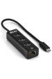 Obrázok pre CLUB3D CSV-1549 rozbočovač rozhraní USB typu C 5000 Mbit/s Černá