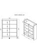 Obrázok pre Cama Komoda PORTO 100x38x130 dub/černá