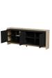 Obrázok pre Cama Komoda PORTO 3D 190x38x77 dub/černá