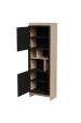 Obrázok pre Cama Vitrína PORTO 59x38x180 dub/černá