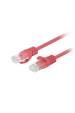 Obrázok pre Fluke Passed Lanberg patchcord cat.6 UTP 1,5m červený 10-pack