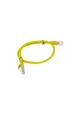 Obrázok pre PATCHCORD KAT.6 UTP 0.5M ŻÓŁTY FLUKE PASSED LANBERG 10-PACK
